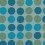 Tissu Circles Maharam Turquoise Light and Green 466475-007