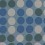 Circles Fabric Maharam Ecru and Royal 466475-008