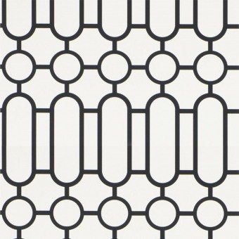 Porden Wallpaper Black/White Designers Guild