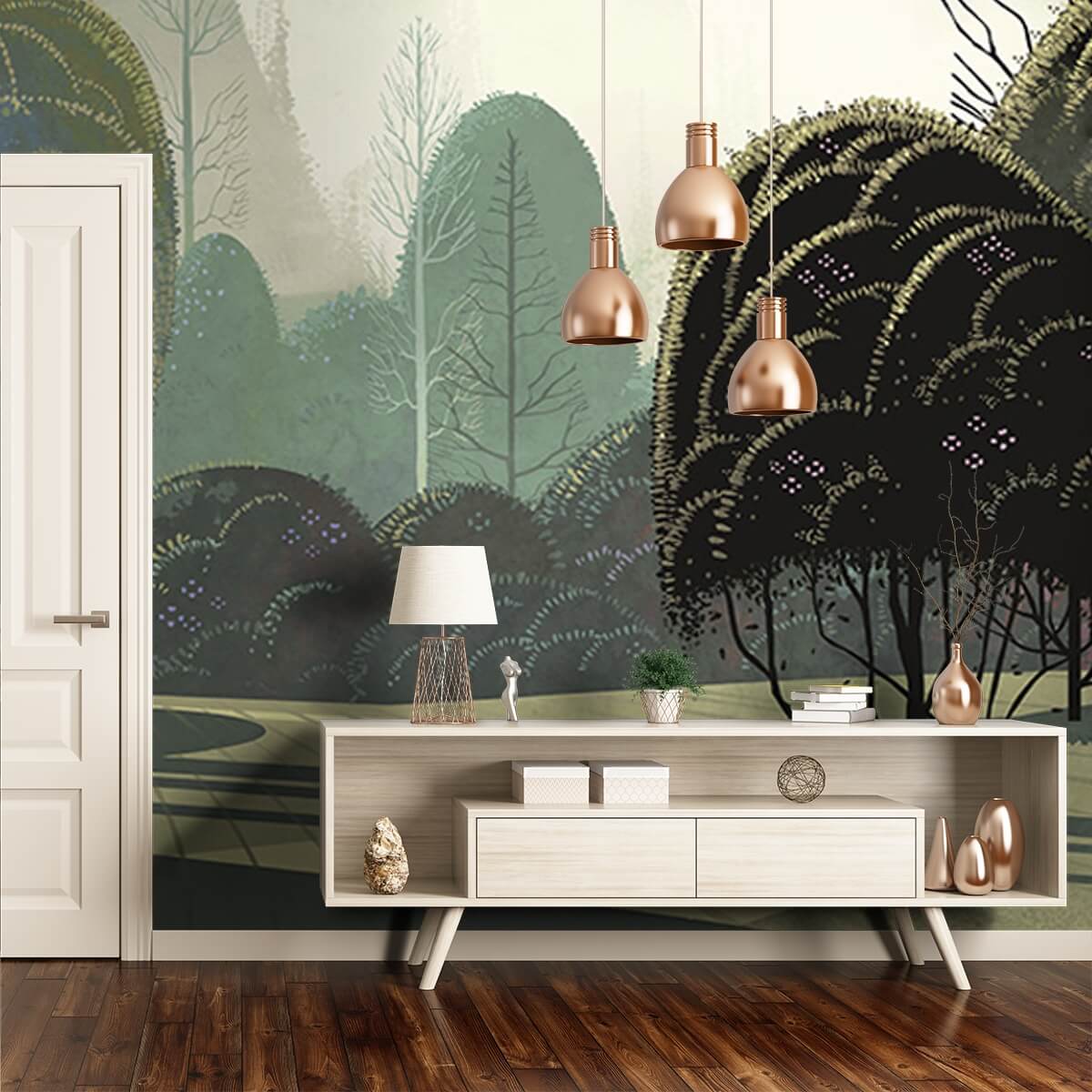 Le Jardin Mystique Panel - Arte, image size:1200x1200