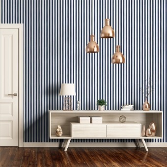 Closet Stripe Wallpaper Crème Farrow and Ball