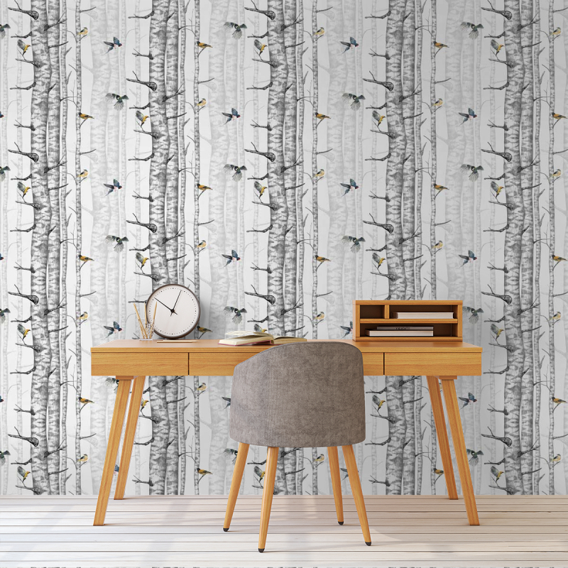 Birch Trees Wallpaper - Coordonné Birch Trees Wallpaper - Coordonné
