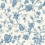 Floral Wallpaper Initiales Bleu AF41502