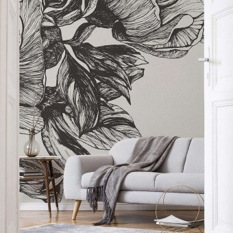 Giant Peonies Panel