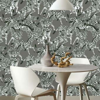 Herd Together adhesive wallpaper Blue/Green York Wallcoverings