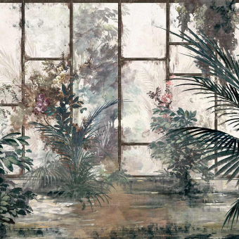 Papier peint panoramique Feronia Tropical Inkiostro Bianco
