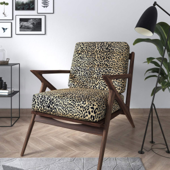 Stoff Leopard Velours