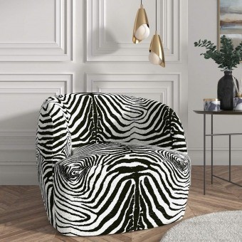 Stoff Bragance Zebre Velours