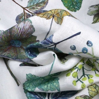 Woodland Fabric Fuchsia/Teal Osborne and Little