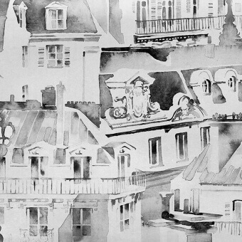 Papier peint panoramique Tetti Parigi