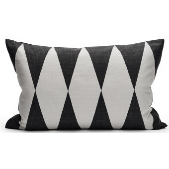 Harlequin Cushion Black/White Littlephant