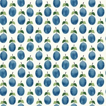 Prunus Wallpaper Blue Borastapeter
