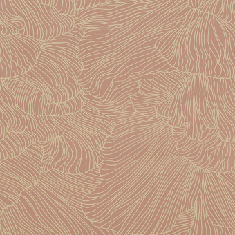 Coral Wallpaper Dusty Rose/Beige Ferm Living