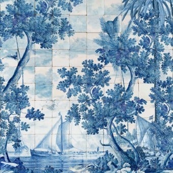 AQUARIUM Indigo Wallpaper - Sundance Villa - Collections - Products