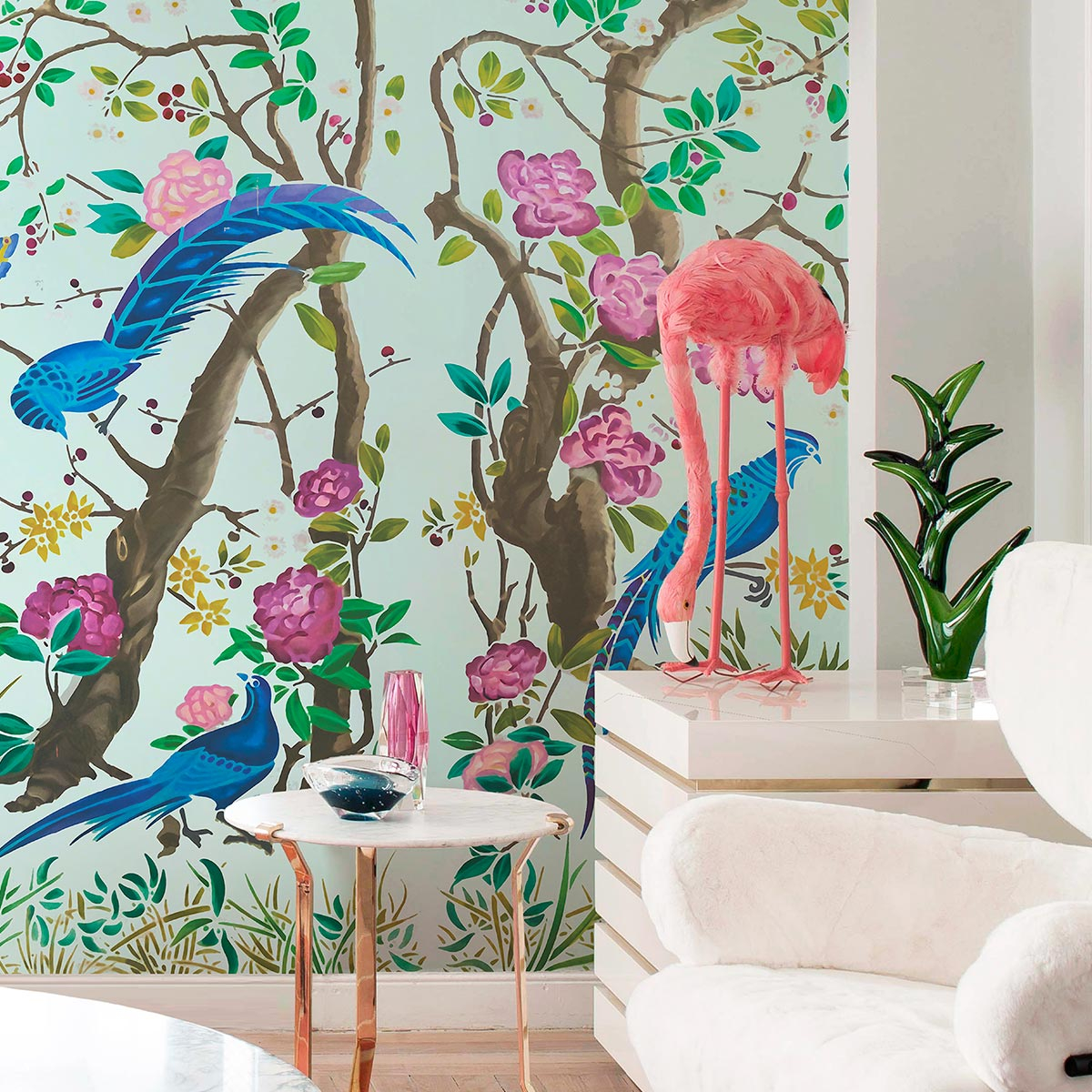Papier Peint Adhésif 3D Chinoiserie C875 – Peinture Murale Panoramique – NEUF