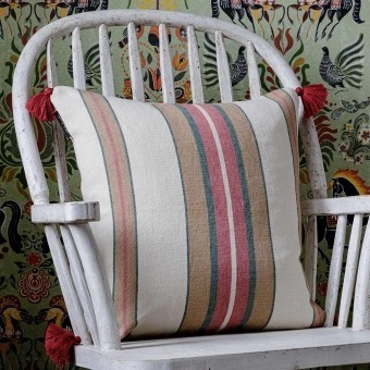 Herina Stripe Heavy Linen Cushion 50x50 cm Mindthegap