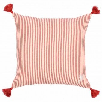 Cojín Rhubarb Stripe Heavy linoen