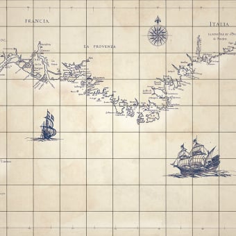 Carta da parati panoramica Piastrelle Marine