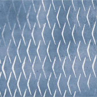 Papier peint panoramique Écailles Bleu/Argent Tres Tintas Barcelona