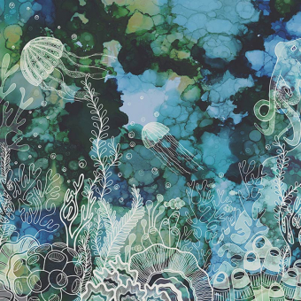 Papier peint panoramique Underwater Colour