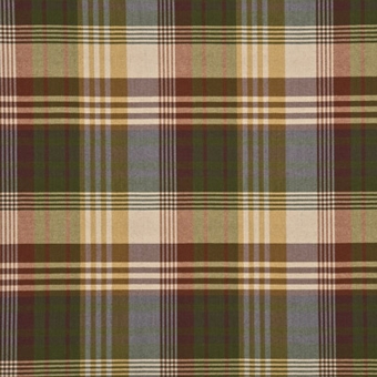 Wolle Ancien Tartan Charcoal/Gold Mulberry