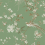 Bird And Blossom Chinoserie Wallpaper York Wallcoverings Green KT2175