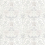 Tela Pure Honeysuckle & Tulip Embroidery Morris and Co Lightish Grey DMPN236650