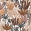 Papel pintado Posidonie Casamance Terracotta 74700202