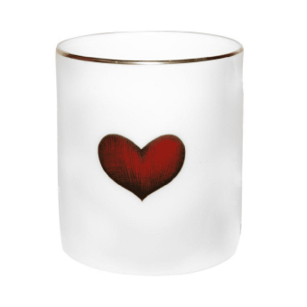 Red Love Heart Scented Candle red-white Rory Dobner