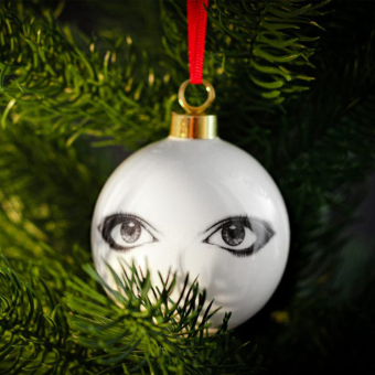Looking at You Eyes Bauble black-and-white Rory Dobner