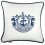 Coussin Voyage Mindthegap Blue. White LC40105