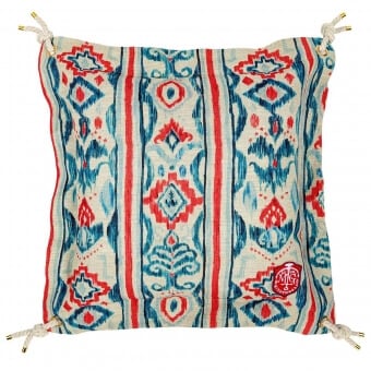 Cojín Mediterraneo Ikat