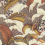 Papier peint Hoopoe Leaves Cole and Son Stone S119-1004