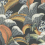 Papel pintado Hoopoe Leaves Cole and Son Charcoal 119-1005
