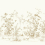 Carta da parati panoramica Flowering Vine Chino York Wallcoverings White KT2262M