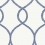 Laurel Leaf Ogee Wallpaper York Wallcoverings Navy KT2232