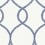 Papier peint Laurel Leaf Ogee York Wallcoverings Navy KT2232