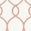 Laurel Leaf Ogee Wallpaper York Wallcoverings Orange KT2236