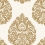 Teardrop Damask Wallpaper York Wallcoverings Gold KT2141