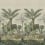 Papier peint panoramique Palm trail Scene 1 John Derian Sépia PJD6007/01
