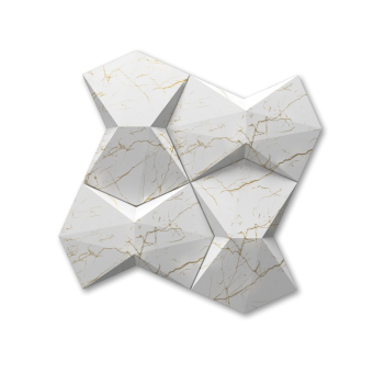 Blink Marblestone Tile White&Gold Okiun