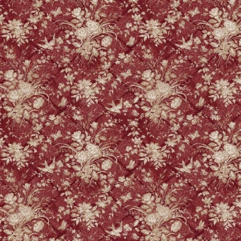 Eliza Floral Fabric Sunbaked Red Ralph Lauren