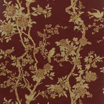 Marlowe Floral Wallpaper Dove Ralph Lauren