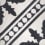 Zementfliese Palmblad Marrakech Design Svartvit palmblad-svartvit