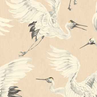 Dancing Crane - Oasis Wallpaper