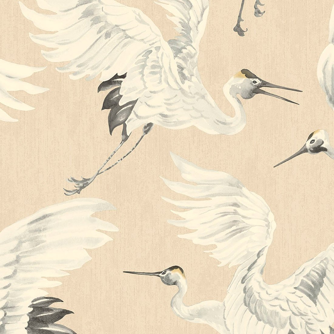 Dancing Crane Wallpaper - Eijffinger