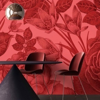 Baccara Panel Red Walls by Patel
