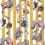 Papeles pintados panorámico Hackney Empire House of Hackney Ochre/Stripe 1-WA-HAC-DI-OCH-STR
