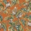 Carta da parati Lemuri JV Italian Living Orange 6503