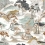 Matsu Fabric Casamance Celadon Terre de Sienne 48150166